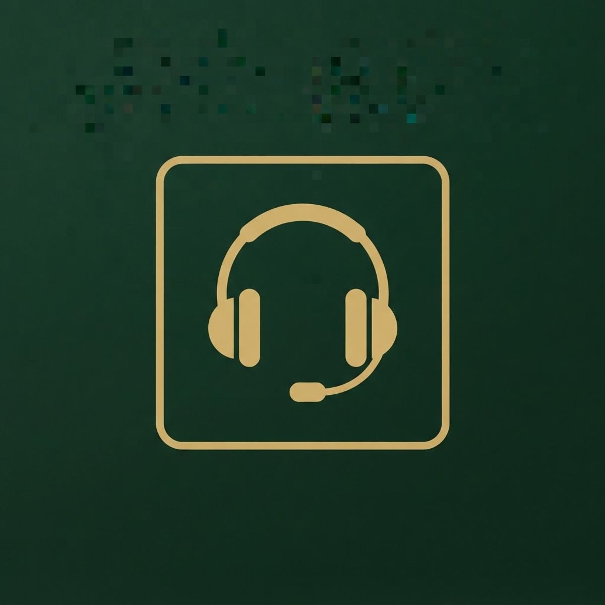 Casque doré pour l'assistance client