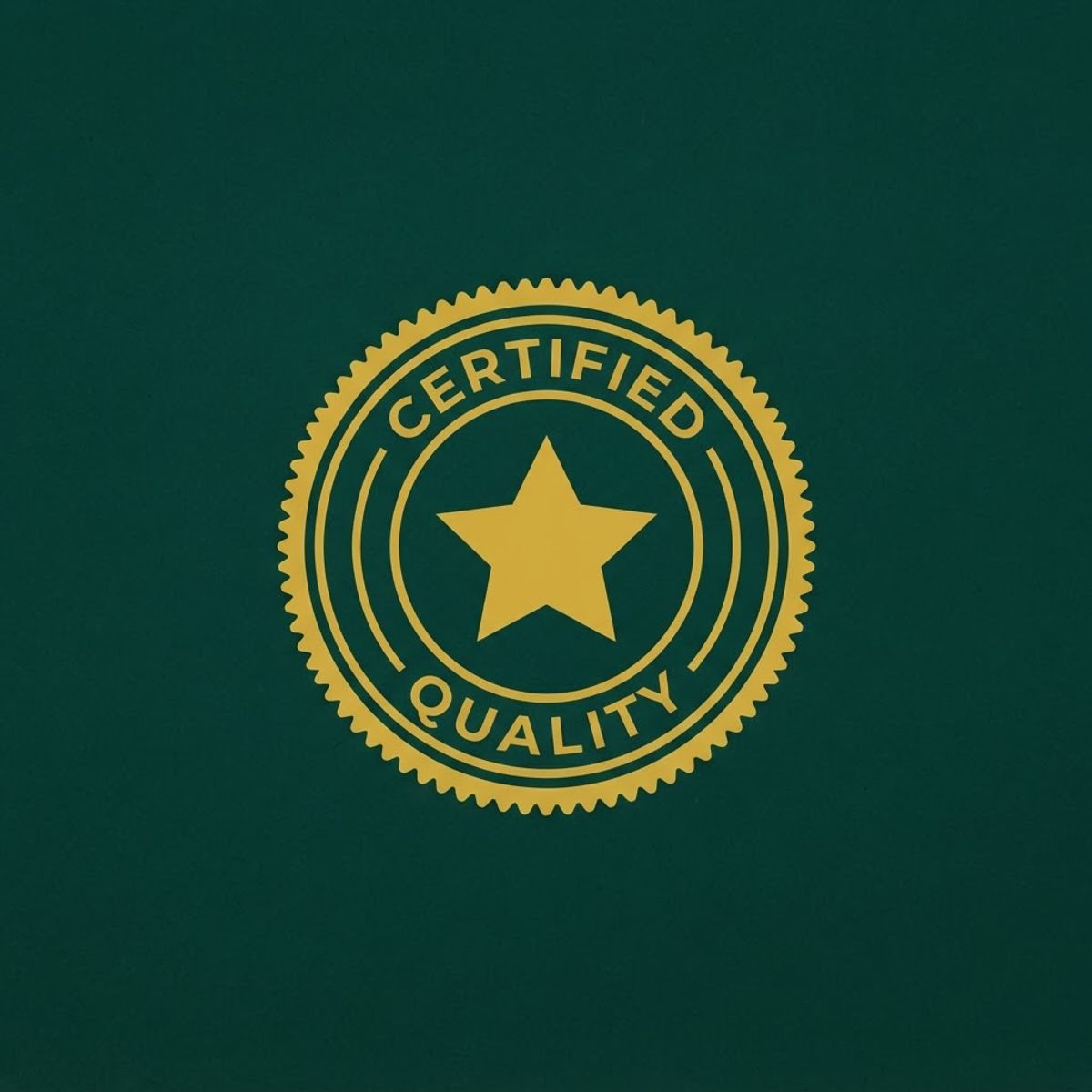 Sceau de certification avec étoile